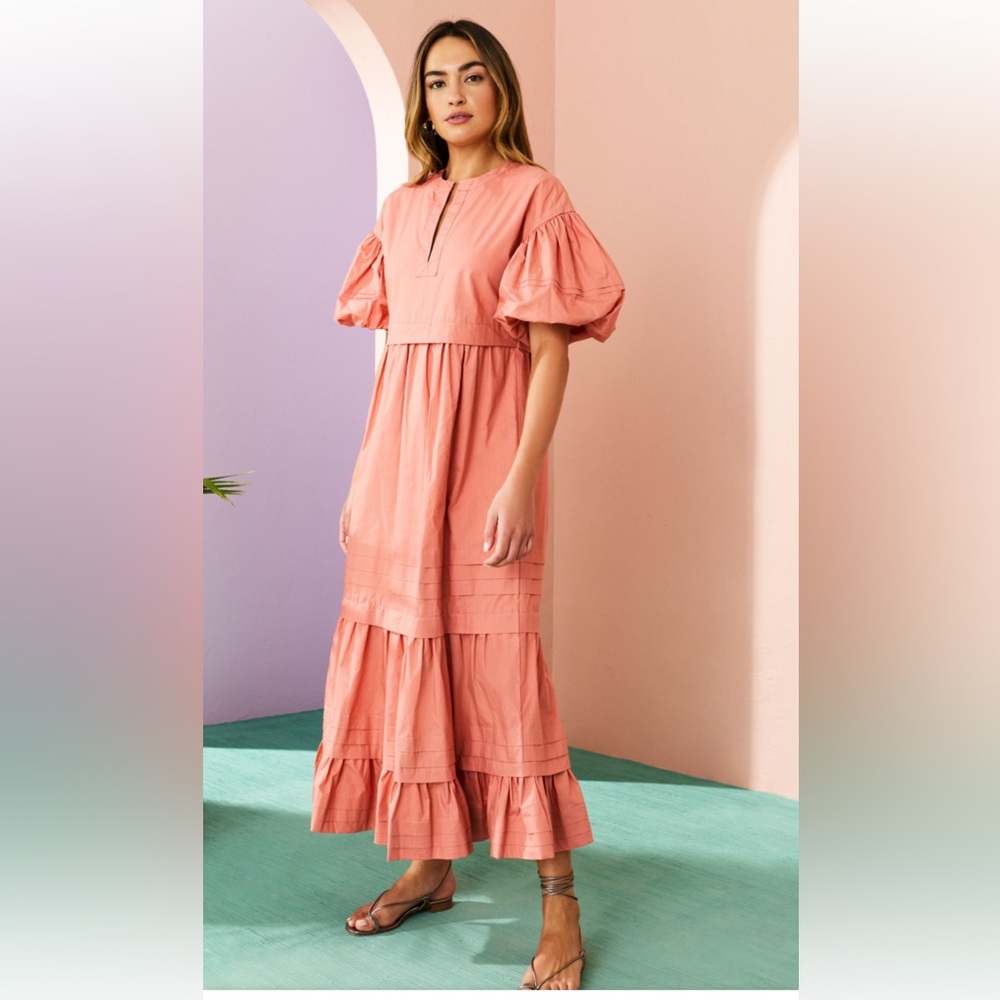 Marie Oliver Alma Dress, Salmon size M